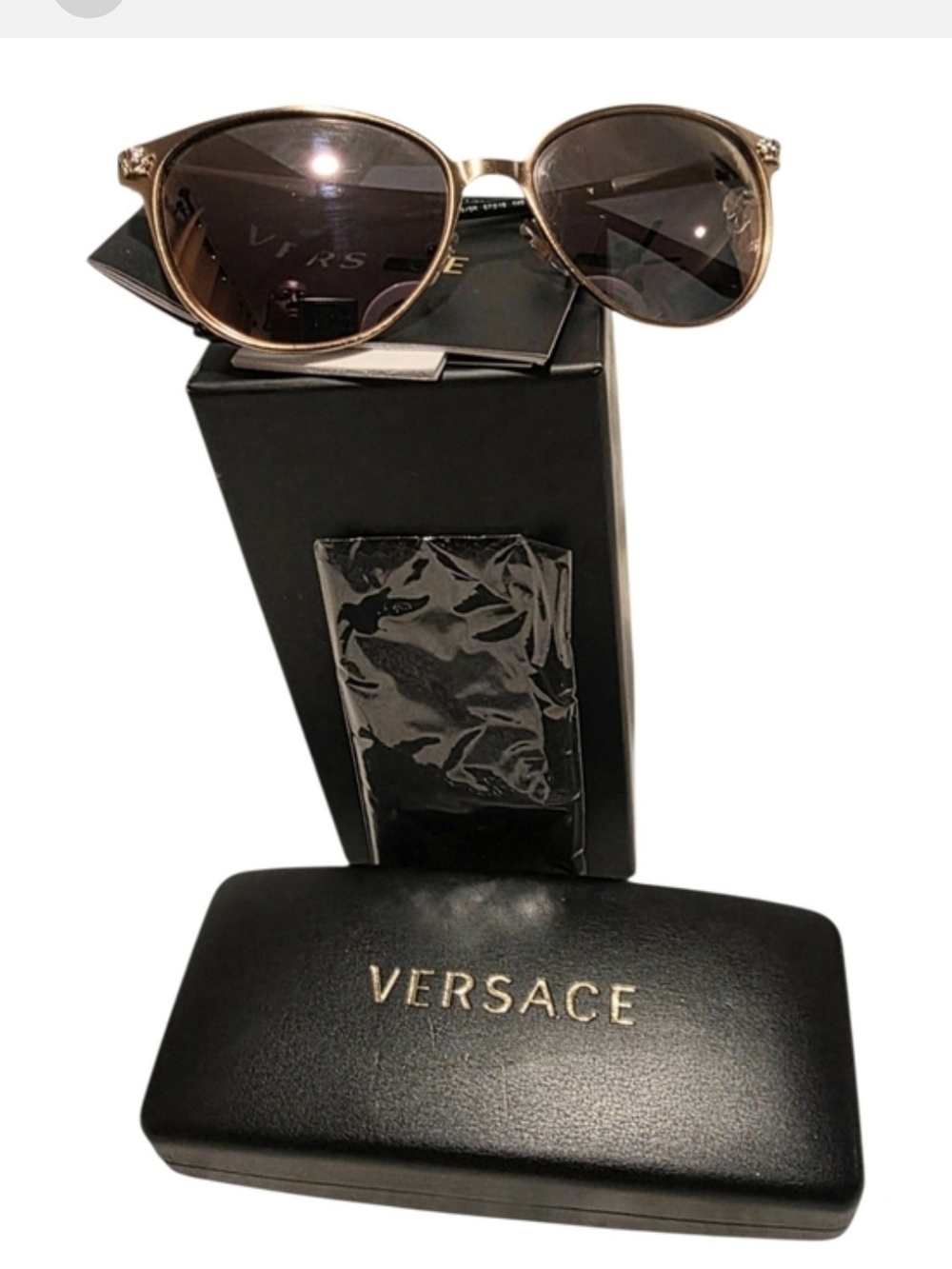 Versace Women’s Brown Medusa ROSE  Pink Lenses